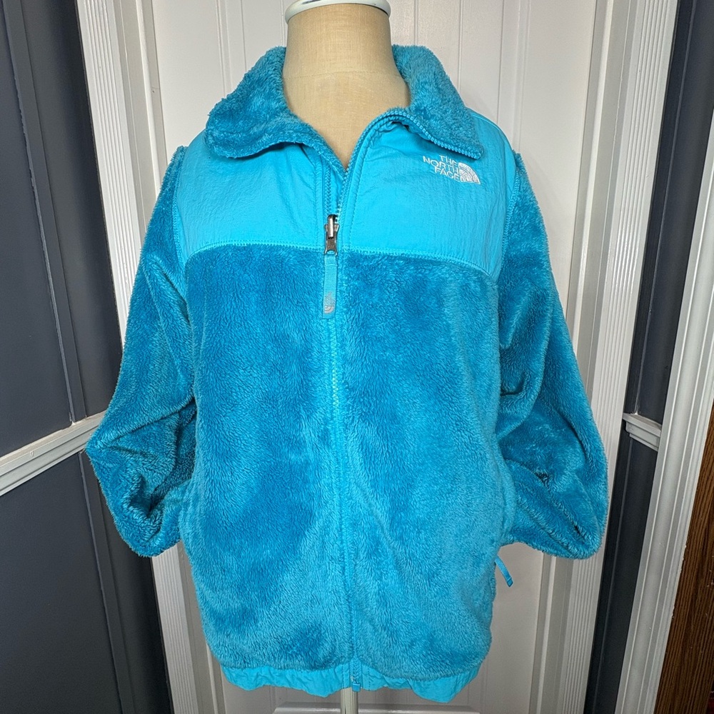 The North Face Kids Turquoise Fleece Jacket size XL
